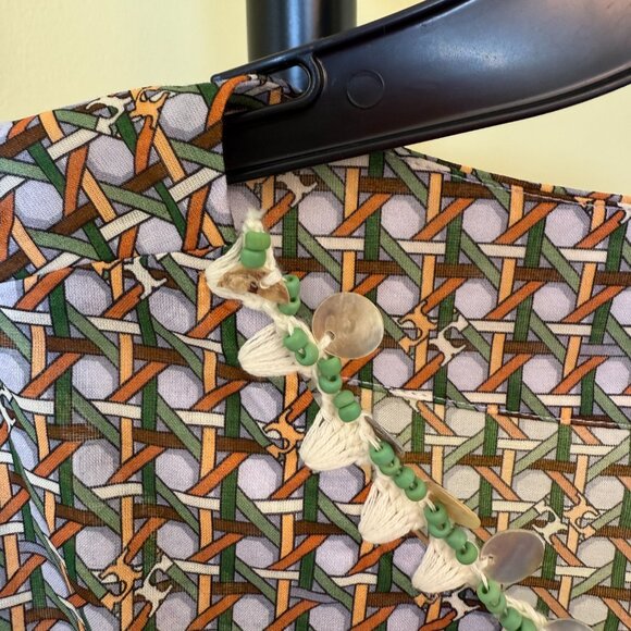 NWT: Tory Burch Embellished Beach Caftan Size XXL - Picture 4 of 7